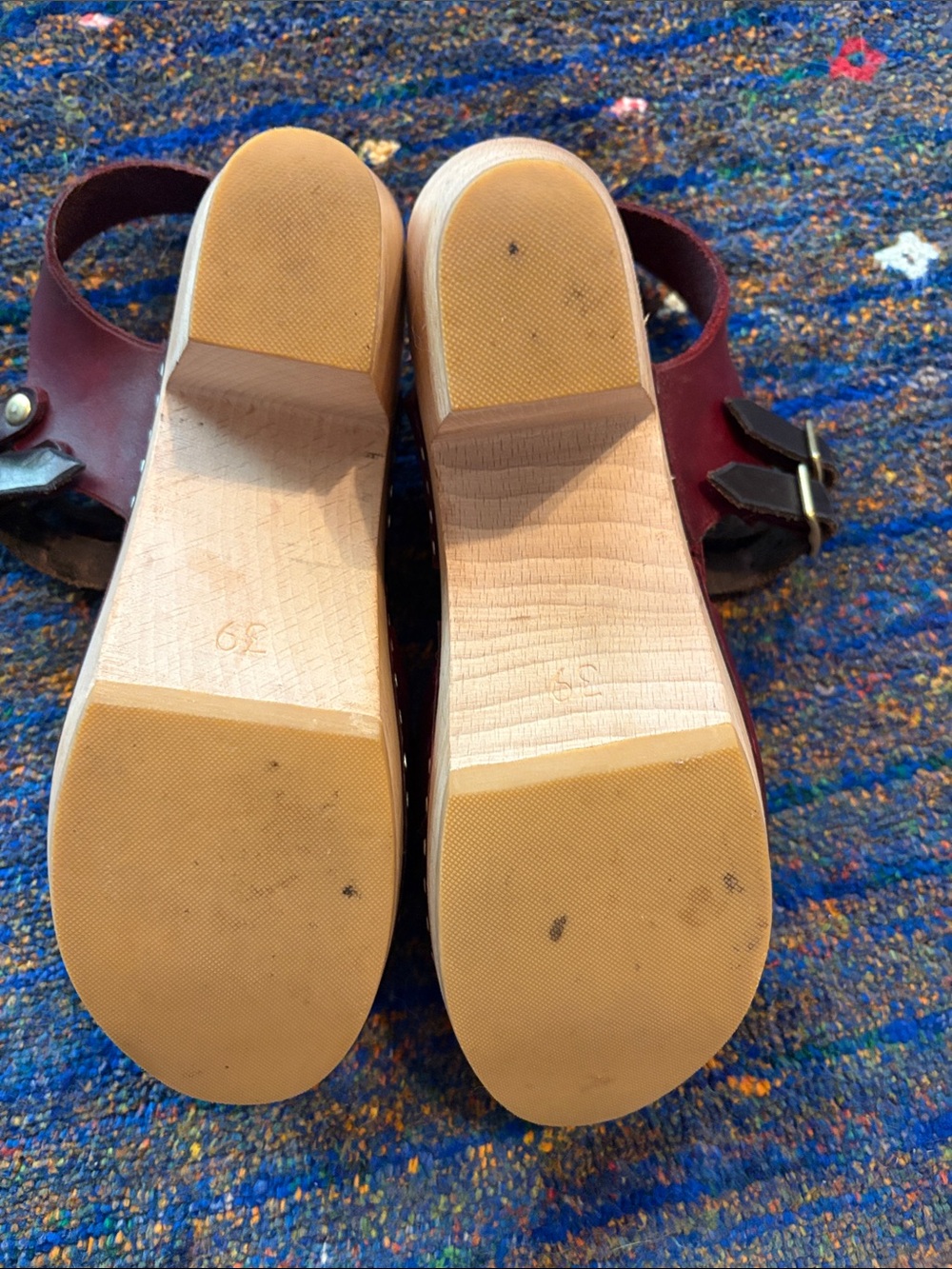 Bean An Ti Artisan High Heel Clogs 39 - Picture 9 of 9